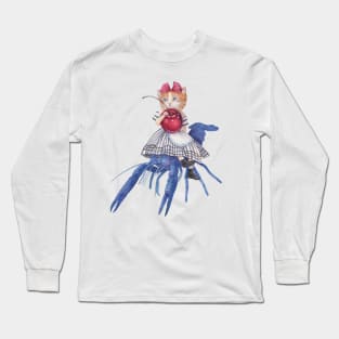 Kitty on Crab Long Sleeve T-Shirt